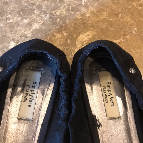 Vera Wang Peep-Toe Ballet Flats - Picture 5 of 5